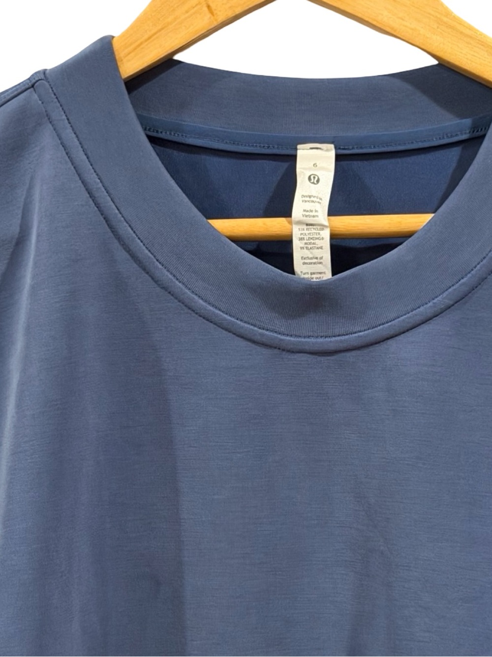 Womens Lululemon Perfectly Oversize Cropped Crew soft streme size 6 - Picture 5 of 8